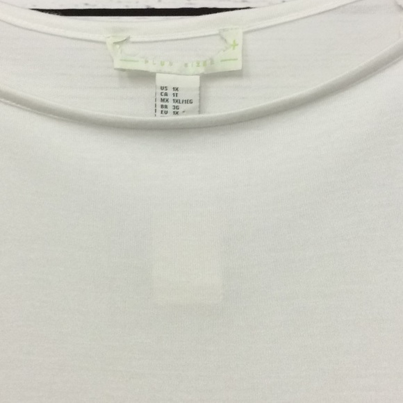 Forever 21 plus white short sleeve tunic dress - Picture 3 of 4